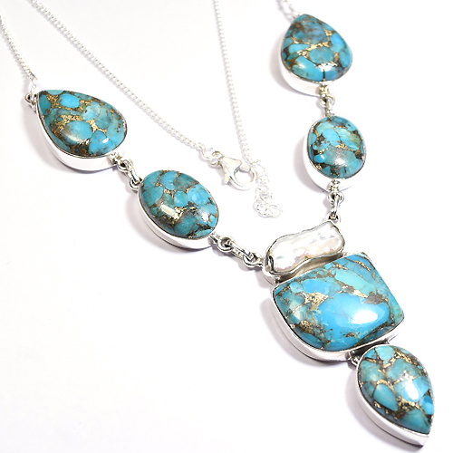 Turquoise Silver Necklace